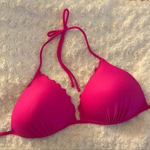 Hot pink bikini top